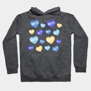 Valentines Day Butt Hearts Hoodie